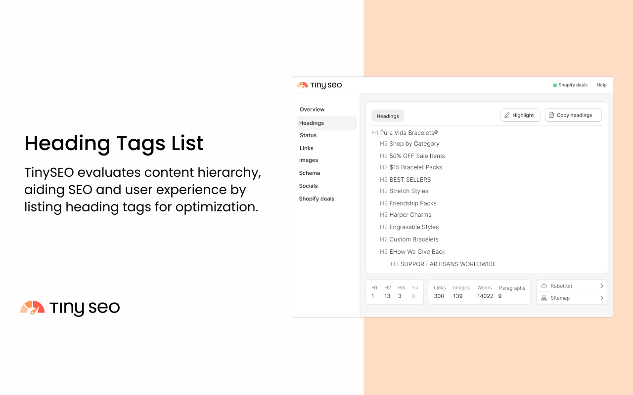TinySEO Shopify SEO Extension & Inspector - 截图 3
