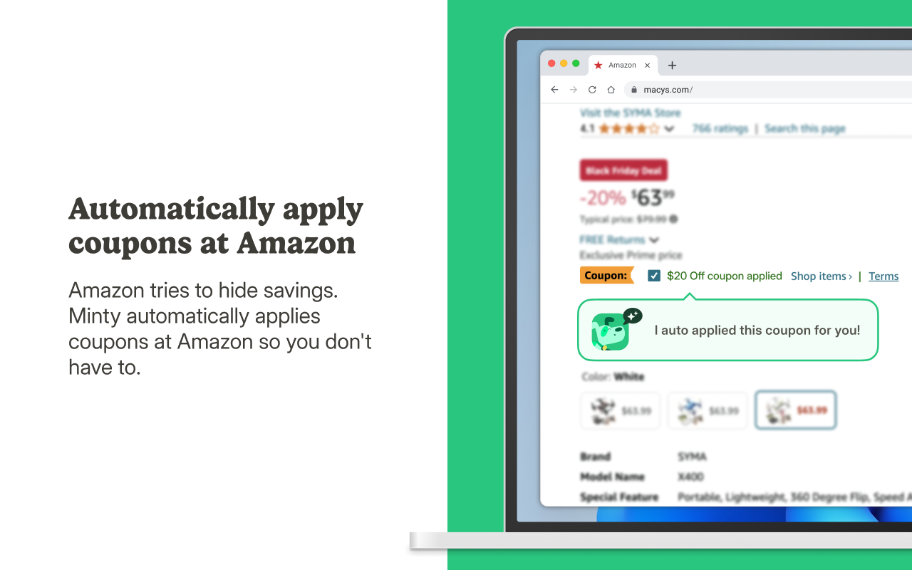 Minty – Automatic Coupons & Cashback Rewards - 截图 3