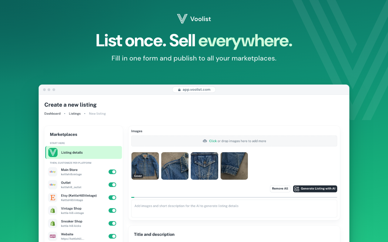Voolist – Cross-list in One Click - 截图 1